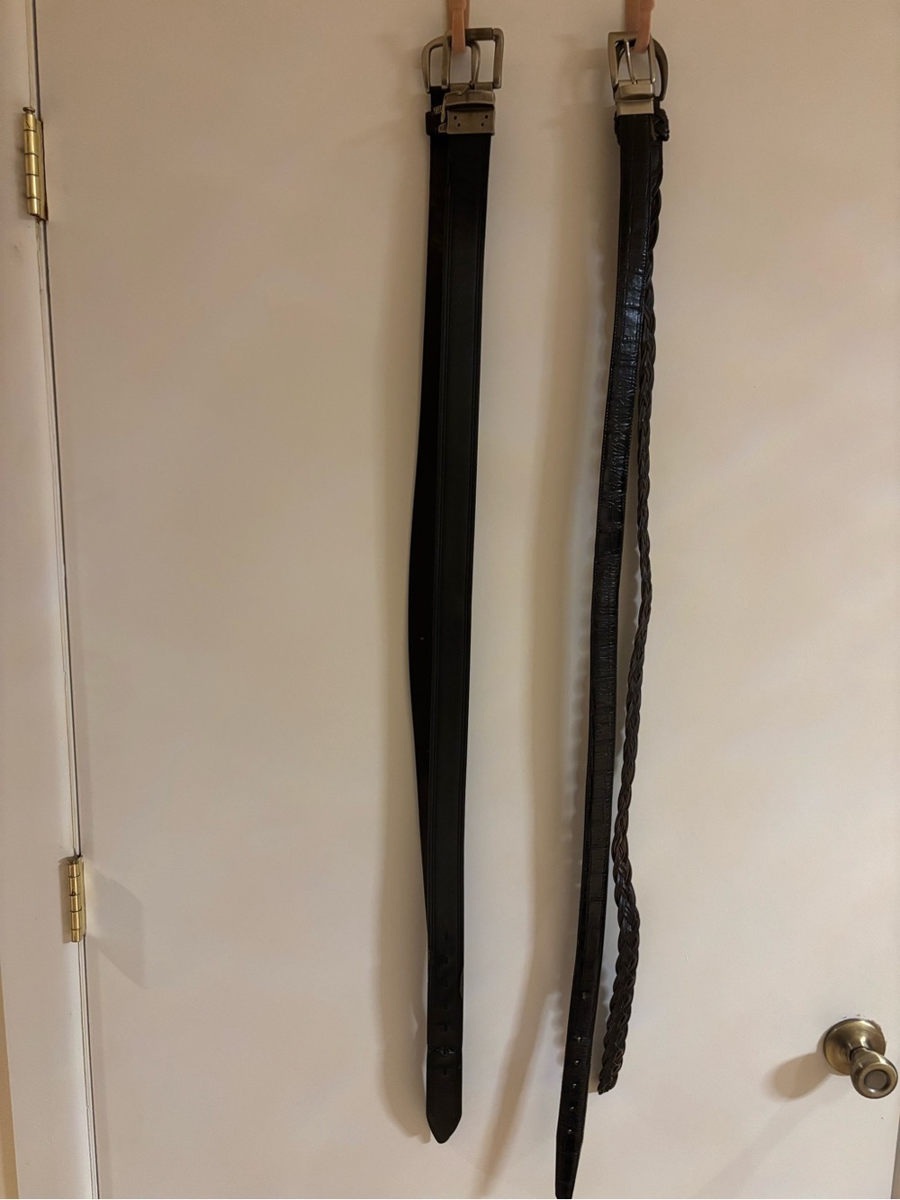 4 MEN’s Belts-Levi,Giordano,Dual color belt,Dark Brown Braided Belt-2 R Leather
